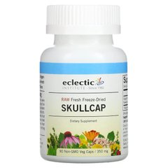 Шлемник широколистный Eclectic Institute (Raw Fresh Freeze-Dried Skullcap) 350 мг 90 растительных капсул без ГМО