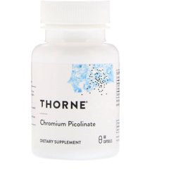Хром Пиколинат 500 мкг, Chromium Picolinate, Thorne Research, 60 капсул