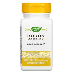 Бор, 3 мг, Boron Complex, Nature's Way, 100 капсул