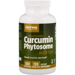 Фітосоми Куркуміну 500 мг, Curcumin Phytosome Meriva, Jarrow Formulas, 120 гелевих капсул