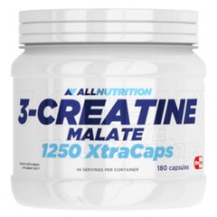 Три креатин малат AllNutrition 3-Creatine Malate 1250 Xtra Caps 180 капсул