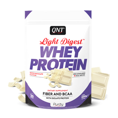 Сироватковий протеїн концентрат QNT Light Digest Whey protein 500 грам Білий шоколад