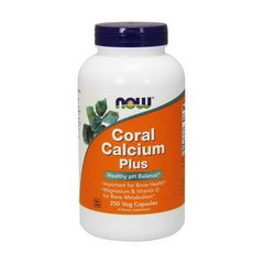 Коралловый кальций Now Foods Coral Calcium Plus 250 капс