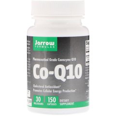 Коэнзим Q10, 30 мг, Co-Q10, Jarrow Formulas, 150 капсул, джарроу формула