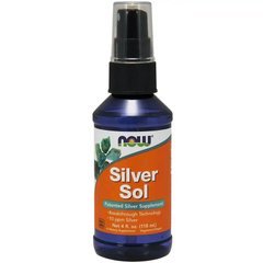 Коллоидное Серебро, NOW, Silver Sol, 4 жидких унций (118 мл)