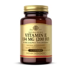 Вітамін Е Solgar Vitamin E 134 mg 200 IU naturally sourced 100 капсул