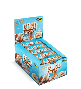Кокосові батончики FitWin Coco Caramel 20x40 г Almond