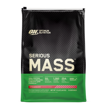 Гейнер для набора массы Optimum Nutrition Serious Mass 5440 г strawberry