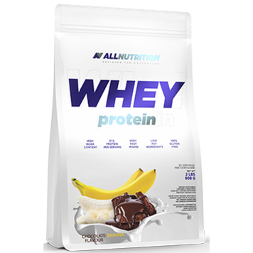 Сироватковий протеїн концентрат AllNutrition Whey Protein (900 г) Chocolate Banana
