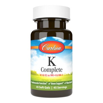 Вітамін К Carlson Labs K-Complete 45 капсул