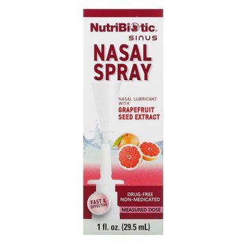 Назальний лубрикант з екстрактом виноградних кісточок NutriBiotic Nasal Spray 29.5 мл