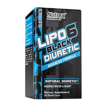 Жироспалювач Nutrex Lipo 6 Black Diuretic (80 black-caps) ліпо 6