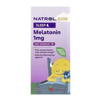 Детский Мелатонин Natrol Kids Melatonin 1mg 40 таблеток