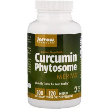Фітосоми Куркумін 500 мг Curcumin Phytosome Meriva, Jarrow Formulas, 120 гелевих капсул