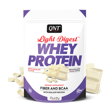 Сироватковий протеїн концентрат QNT Light Digest Whey protein 500 грам Білий шоколад