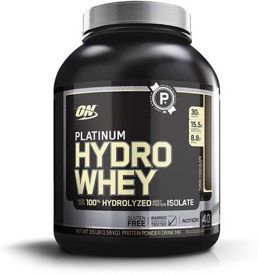 Сывороточный протеин гидролизат Optimum Nutrition Platinum Hydro Whey 1600 г красный пирог