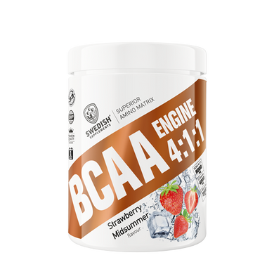 БЦАА Swedish Supplements BCAA Engine 4:1:1 400 грамм strawberry midsummer
