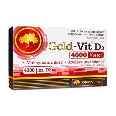 Вітамін Д3 Olimp Gold-Vit D3 Fast 4000 j.m. (30 таб)