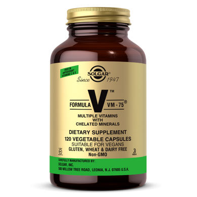 Мультивітамінна Формула, Formula VM-75 Vegetable Capsules, Solgar, 120 капсул