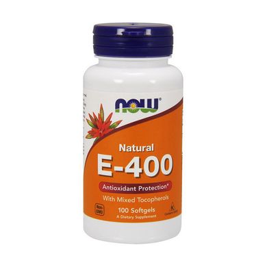 Вітамін Е Now Foods E-400 Natural (100 капс)