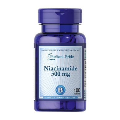 Ніацинамід Puritan's Pride Niacinamide 500 mg 100 таблеток