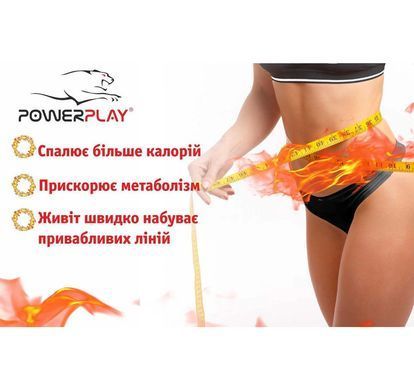 Пояс для схуднення PowerPlay 4301 (100*30) Чорний + кишеня для смартфона