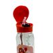 Пляшка для води CASNO 400 мл KXN-1195 Червона (краб) з соломинкою
