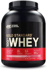 Сироватковий протеїн ізолят Optimum Nutrition 100% Whey Gold Standard (2.3 кг) delicious strawberry