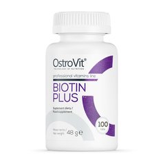 Біотин OstroVit Biotin Plus 100 таблеток
