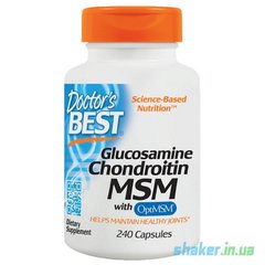 Глюкозамін хондроїтин МСМ Doctor's BEST Glucosamine Chondroitin MSM 240 капс