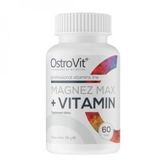 Мінеральний комплекс з магнієм OstroVit Magnez Max + Vitamin 60 таб