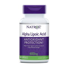 Альфа-липоевая кислота Natrol Alpha Lipoic Acid 600 mg 30 капсул