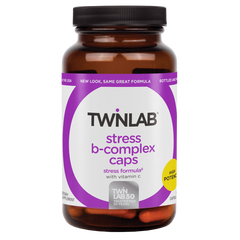 Комплекс витаминов группы Б Twinlab Stress B-Complex with vitamin C 100 капсул