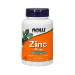 Цинк Now Foods Zinc 50 mg (250 таб) нау фудс