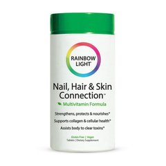 Вітаміни для волосся, шкіри і нігтів Rainbow Light Nail, Hair & Skin Connection 60 таблеток