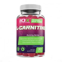 Л-карнитин 10x Nutrition L-Carnitine 30 жев. таблеток Голубика