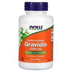 Гравиола двойная сила Now Foods (Graviola) 1000 мг 90 таблеток