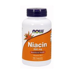 Ниацин Now Foods Niacin 500 mg (100 капс) нау фудс