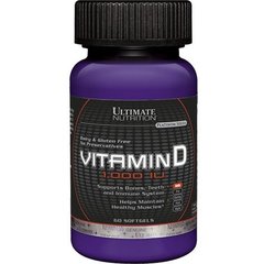 Витамин Д3 Ultimate Nutrition Vitamin D3 1000 IU 60 капсул