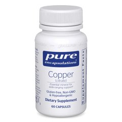Медь Цитрат Pure Encapsulations Copper Citrate 60 капсул