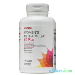 Вітаміни для жінок GNC Women`s Ultra Mega 50 Plus (120 таб)