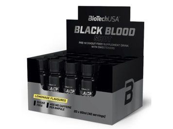 Передтренувальний комплекс шоти BioTechUSA Black Blood Shot 20*60 мл lemonade