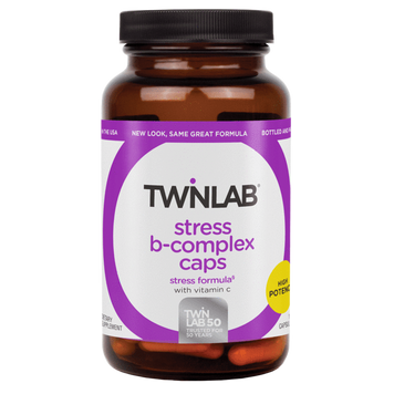 Комплекс вітамінів групи Б Twinlab Stress B-Complex with vitamin C 100 капсул