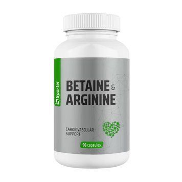 Бетаин И Аргинин Sporter Betaine & Arginine 90 Капсул