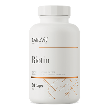 Біотин вегетаріанський Ostrovit BIOTIN VEGE 90 вегетаріанських капсул