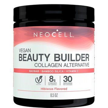 Веганский Коллаген, вкус гибискуса, Vegan Beauty Builder, NeoCell, 227 гр (8,5 унций)