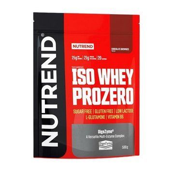 Сывороточный протеин изолят Nutrend Iso Whey Prozero 500 г Chocolate Brownies