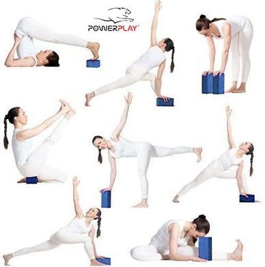 Блок для йоги PowerPlay 4006 Yoga Brick Рожевий