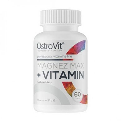 Мінеральний комплекс з магнієм OstroVit Magnez Max + Vitamin 60 таб