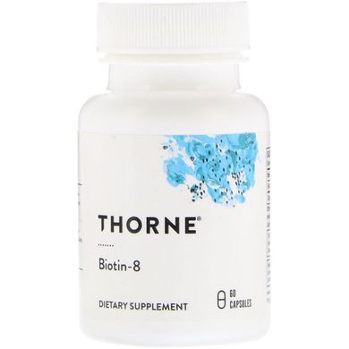 Біотин, 8 Мг, Thorne Research, 60 капсул